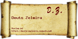 Deuts Zelmira névjegykártya